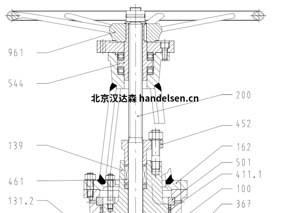 KSB閥門(mén)AKG-A剖面圖 KSB閥門(mén)AKG-A剖面圖1