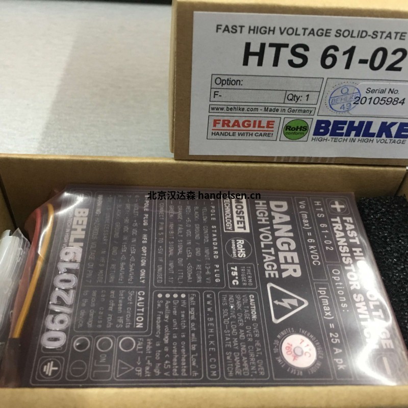 BEHLKE高壓固態(tài)開關HTS 1600-100-SCR BEHLKE高壓固態(tài)開關HTS 1600-100-SCR