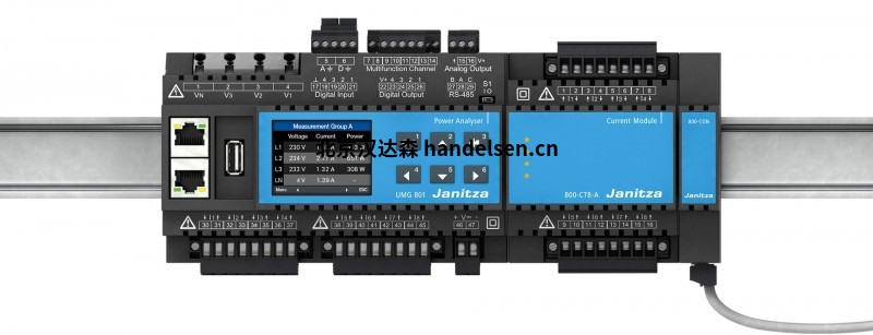 janitza 模塊化可擴展的能量測量裝置UMG 801產品介紹