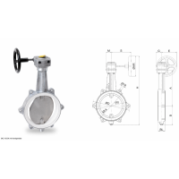 WAREX Valve 應(yīng)用液體、氣體和磨蝕性散裝材料環(huán)境的蝶閥 DKZ 103 H