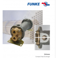 FUNKE 管殼式換熱器，主要用于冷卻液體，如潤(rùn)滑油、以及通過飽和蒸汽加熱