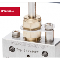 Maximator 閥門(mén) 22500psi，閥體有六種不同的設(shè)計(jì)，并可配備調(diào)節(jié)桿