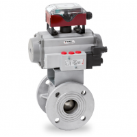 Warex Valve 球閥 DBV 400，法蘭連接，專門用于粉末和散裝處理