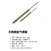 Weforma 不銹鋼氮氣彈簧，應(yīng)用于食品工業(yè)、化工、海水行業(yè)
